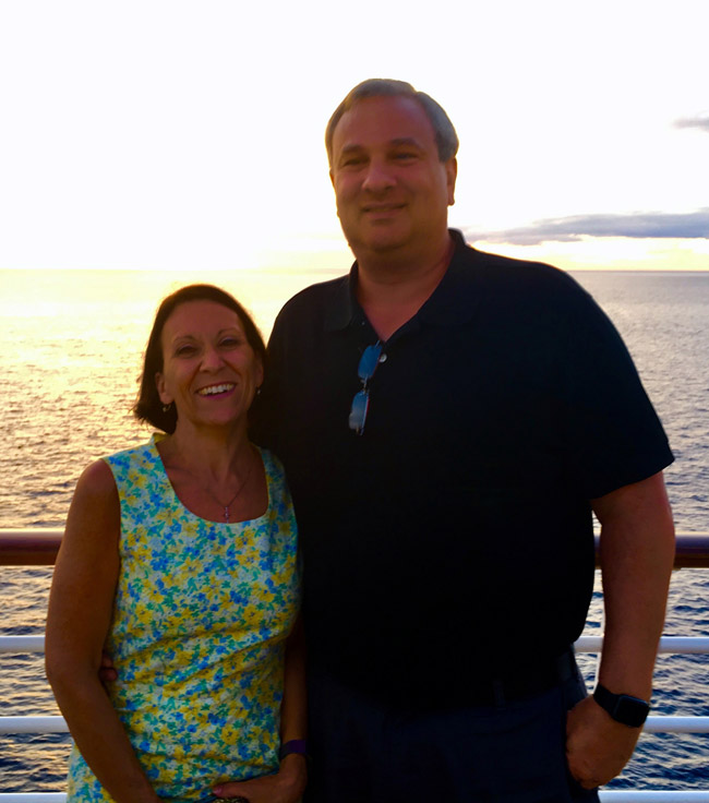 Rich and Kathy on ship